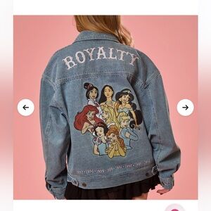 Denim Jacket with Princess Print